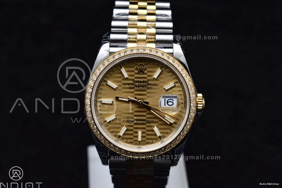 Steel 36 904L YG SS Best Bracelet Jubilee FashionForward on DateJust 126283rbr VS 1:1 Textured Dial 575 Edition VSF 0313